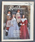 JULIAN GLOVER'S PERSONAL COPY OF RADIO TIMES 1983 SWORD DIVIDED