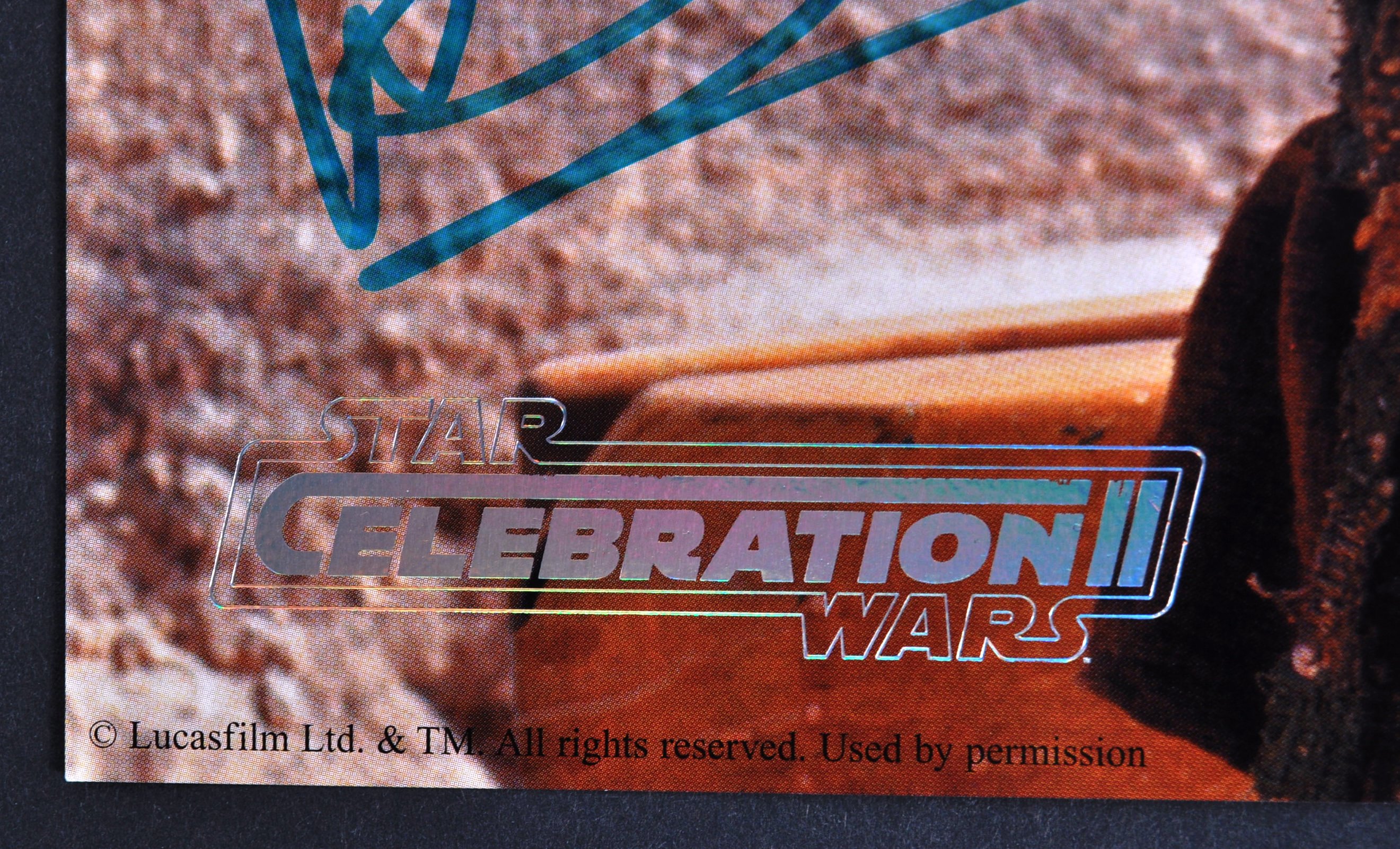 STAR WARS CELEBRATION II - OFFICIAL AUTOGRAPHED 8X10" PHOTO - Image 3 of 3