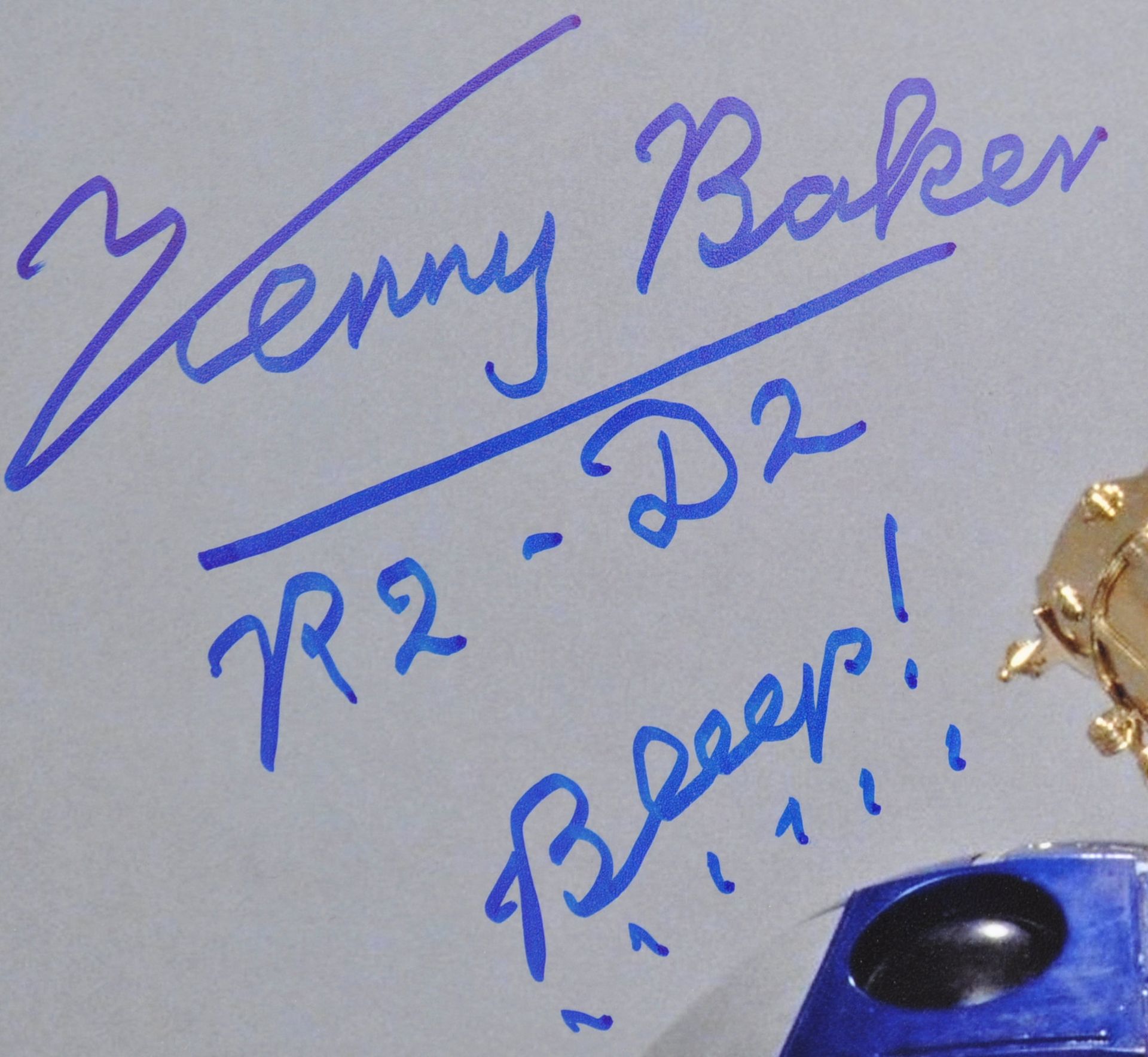 STAR WARS - KENNY BAKER - R2-D2 INCREDIBLE SIGNED 16X12 PHOTO - Bild 2 aus 2