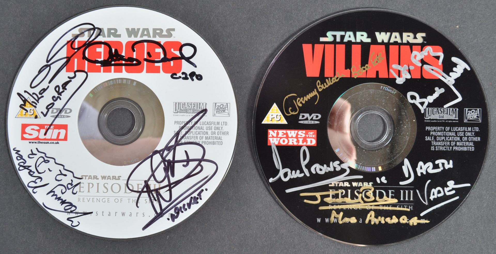 STAR WARS RARE MULTI-SIGNED DVD SET - SIGNED BY 8 CAST