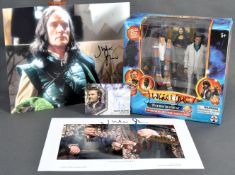 JULIAN GLOVER - COLLECTION OF DOCTOR WHO AUTOGRAPHED ITEMS