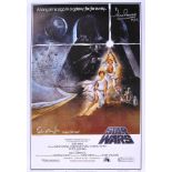 STAR WARS - PETER MAYHEW & DAVE PROWSE SIGNED POSTER