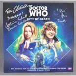 INCREDIBLE DOCTOR WHO CITY OF DEATH MULTI-SIGNED LP