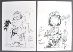 JULIAN GLOVER - STAR WARS - FAN ART SKETCHES - SIGNED