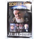 JULIAN GLOVER - SCREEN CON - AUTOGRAPHED EVENTS POSTER