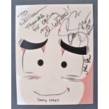 SONNY STRAIT TO JULIAN GLOVER - DRAGONBALL Z SIGNED PHOTO