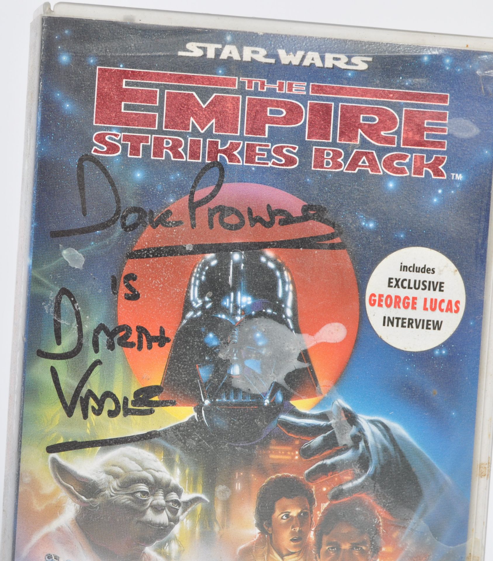 STAR WARS - DAVE PROWSE AUTOGRAPHED VHS COVERS - Bild 2 aus 3