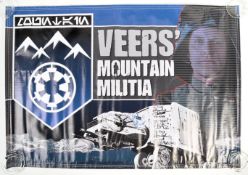 VEERS' MOUNTAIN MILITIA - PERSONALLY SIGNED CANVAS POSTER