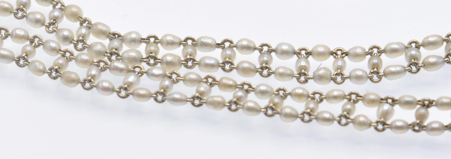 An 18ct Gold & Seed Pearl Choker Necklace - Image 6 of 6