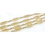 A French 18ct Gold Antique Guard Chain