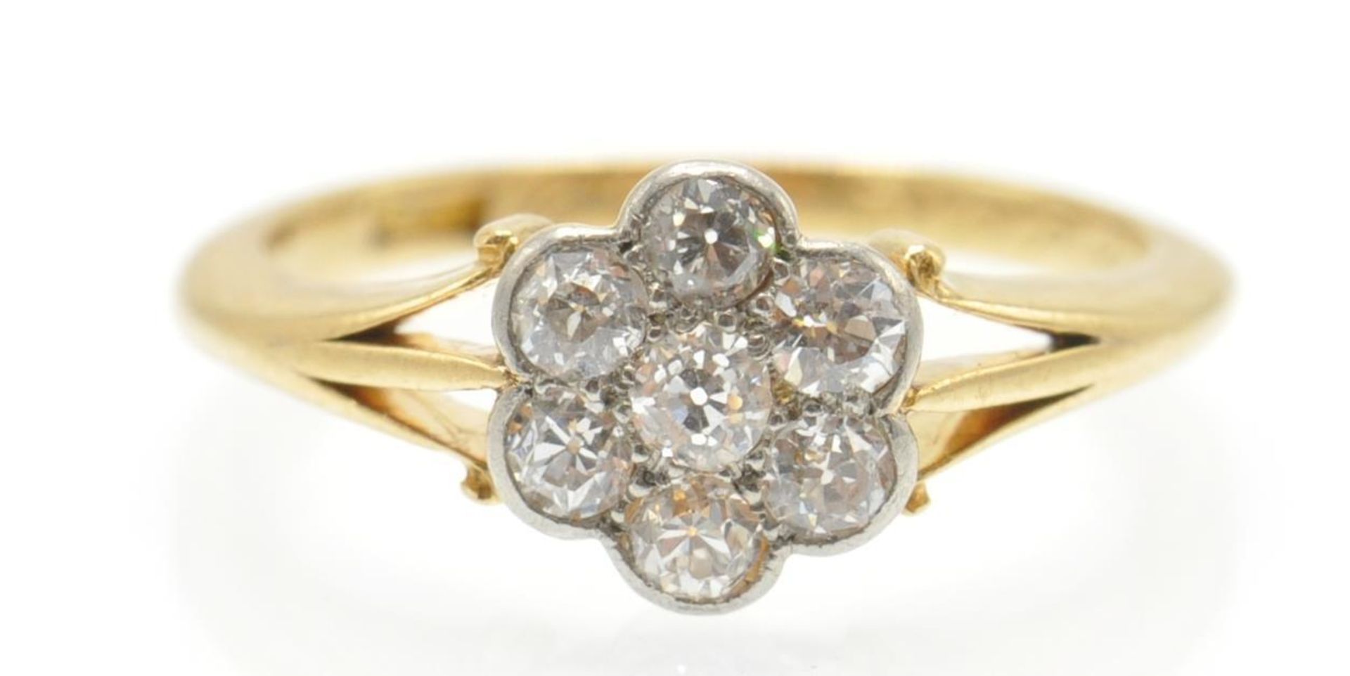 An antique diamond cluster ring