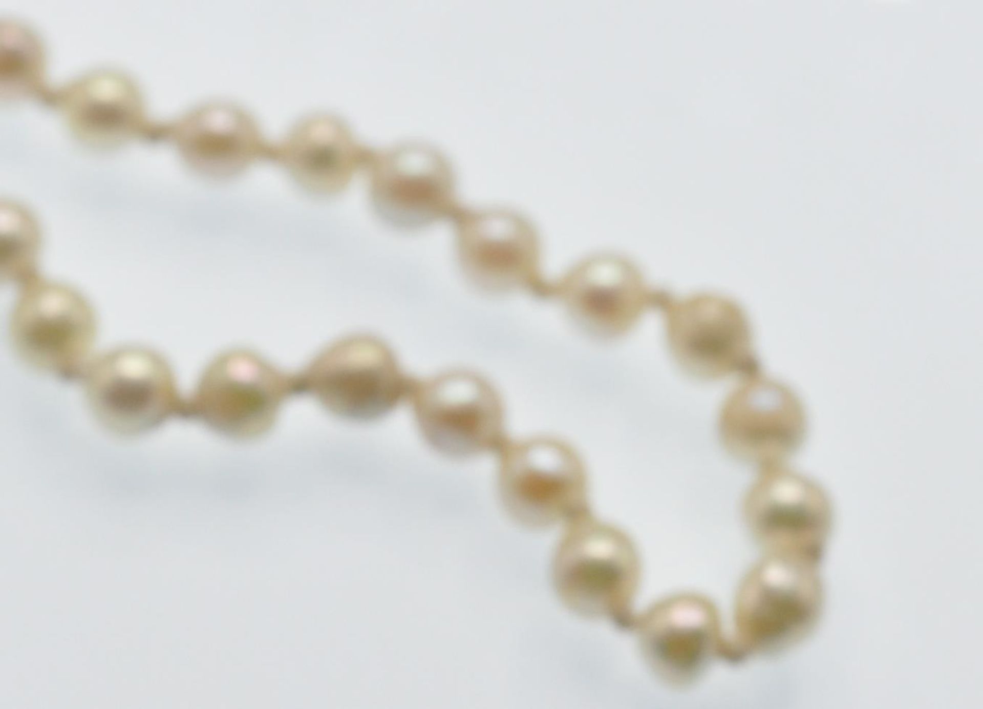 A Hallmarked 9ct Gold & Cultured Pearl Necklace - Bild 3 aus 6