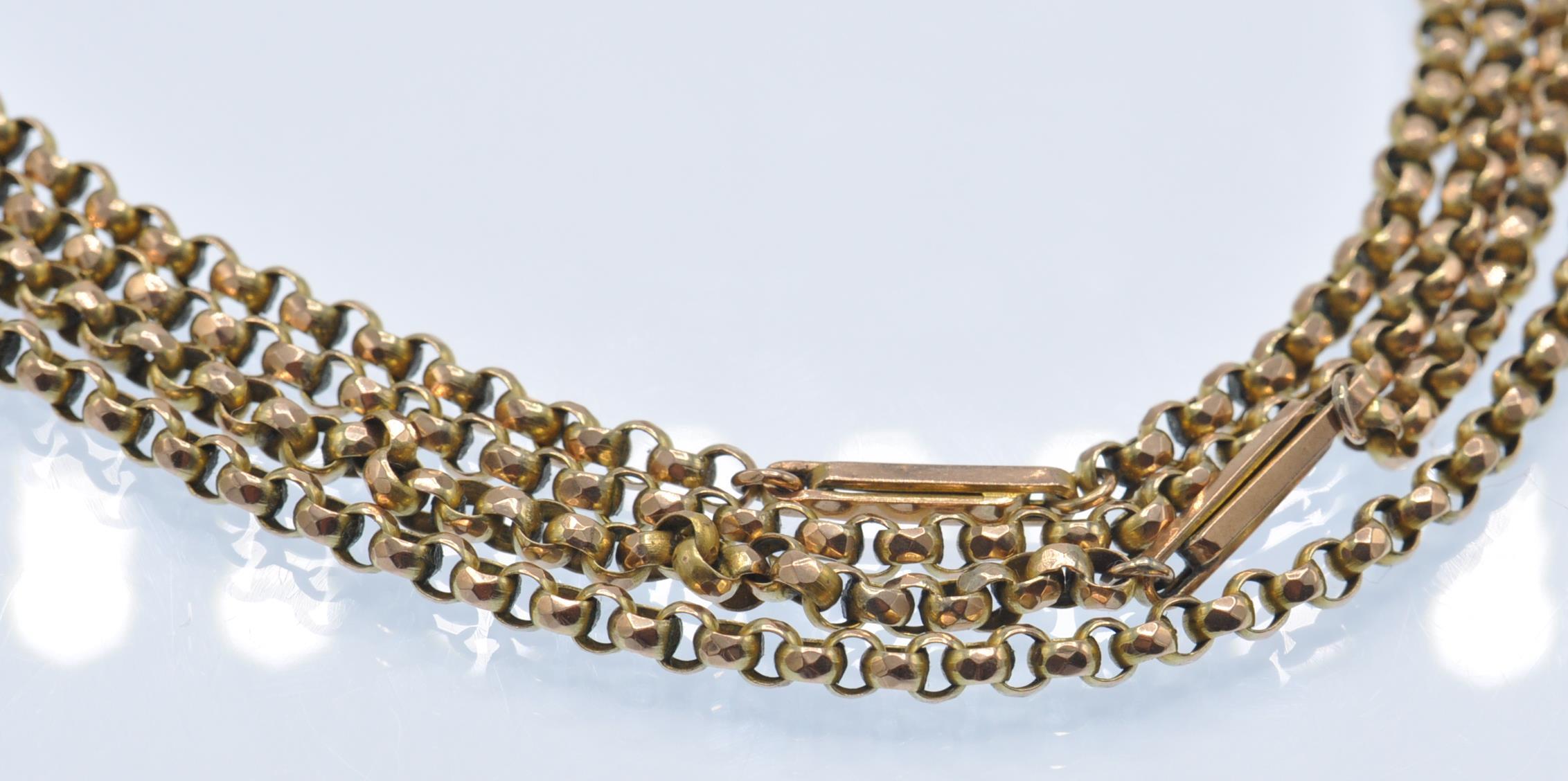 An Antique 9ct Gold Guard Chain - Image 4 of 4