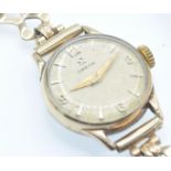 9ct gold Omega Ladies Dress Watch & Bracelet