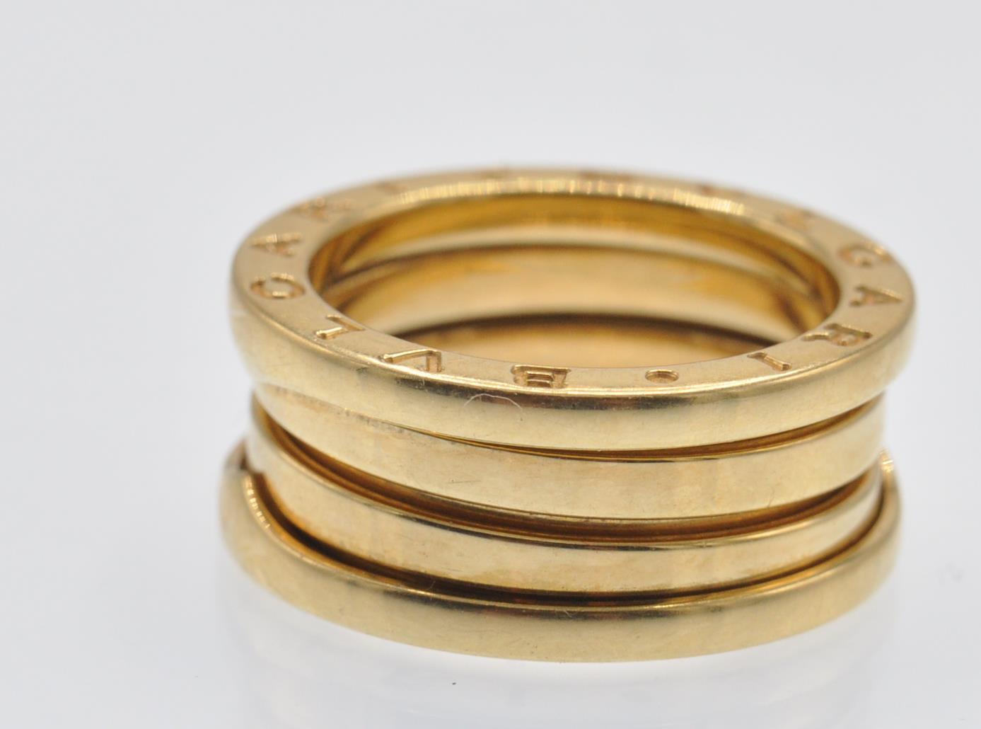 A Hallmarked 18ct Gold Bvlgari B.zero1 Ring - Image 2 of 7