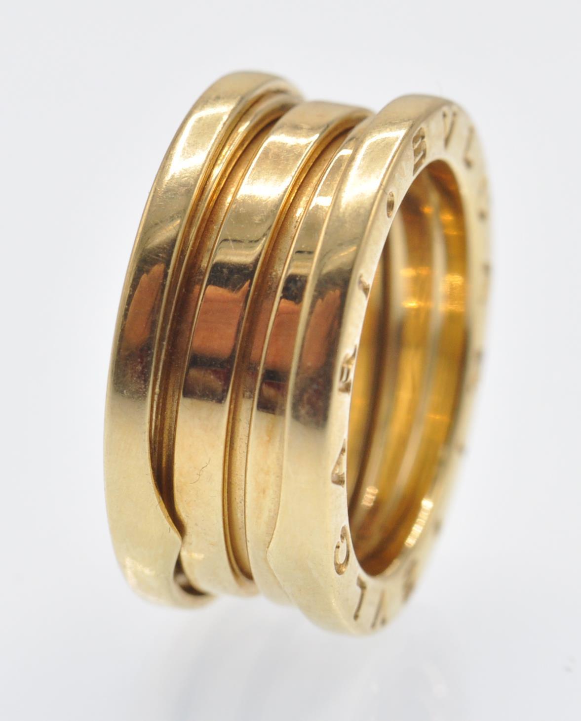 A Hallmarked 18ct Gold Bvlgari B.zero1 Ring - Image 3 of 7