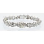 A White Gold & Diamond Bracelet