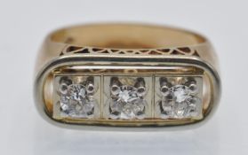 An 18ct Gold Platinum & Diamond Ring