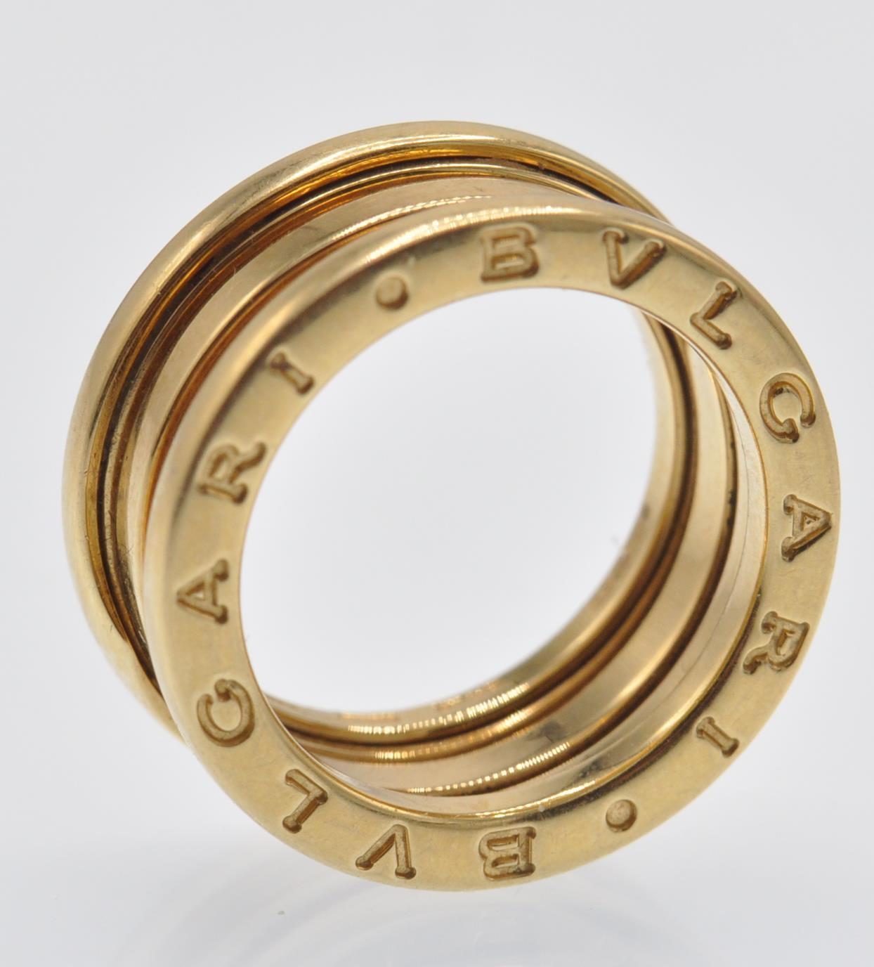 A Hallmarked 18ct Gold Bvlgari B.zero1 Ring