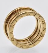 A Hallmarked 18ct Gold Bvlgari B.zero1 Ring