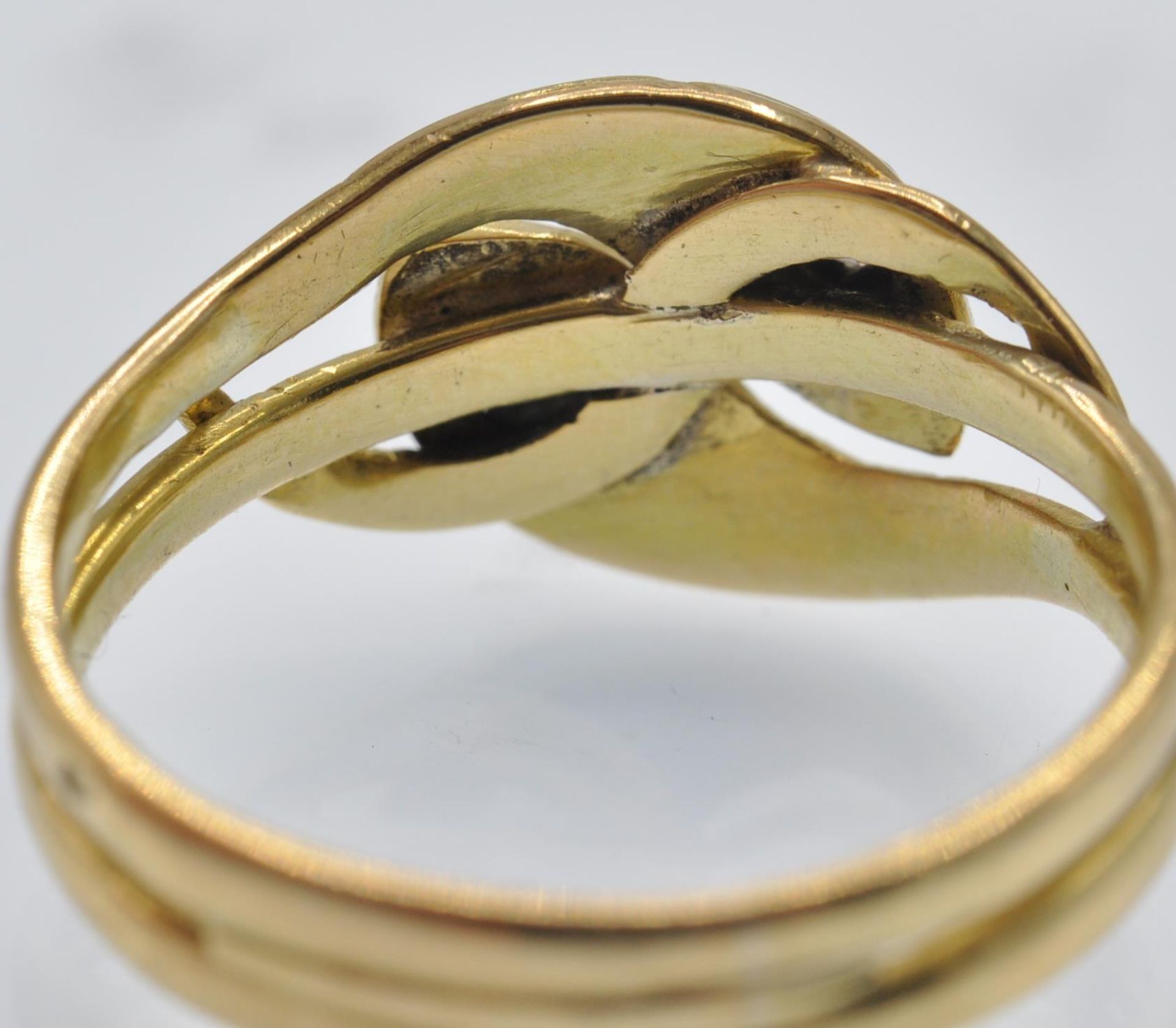 A French Antique 18ct Gold & Diamond Snake Ring - Bild 7 aus 7