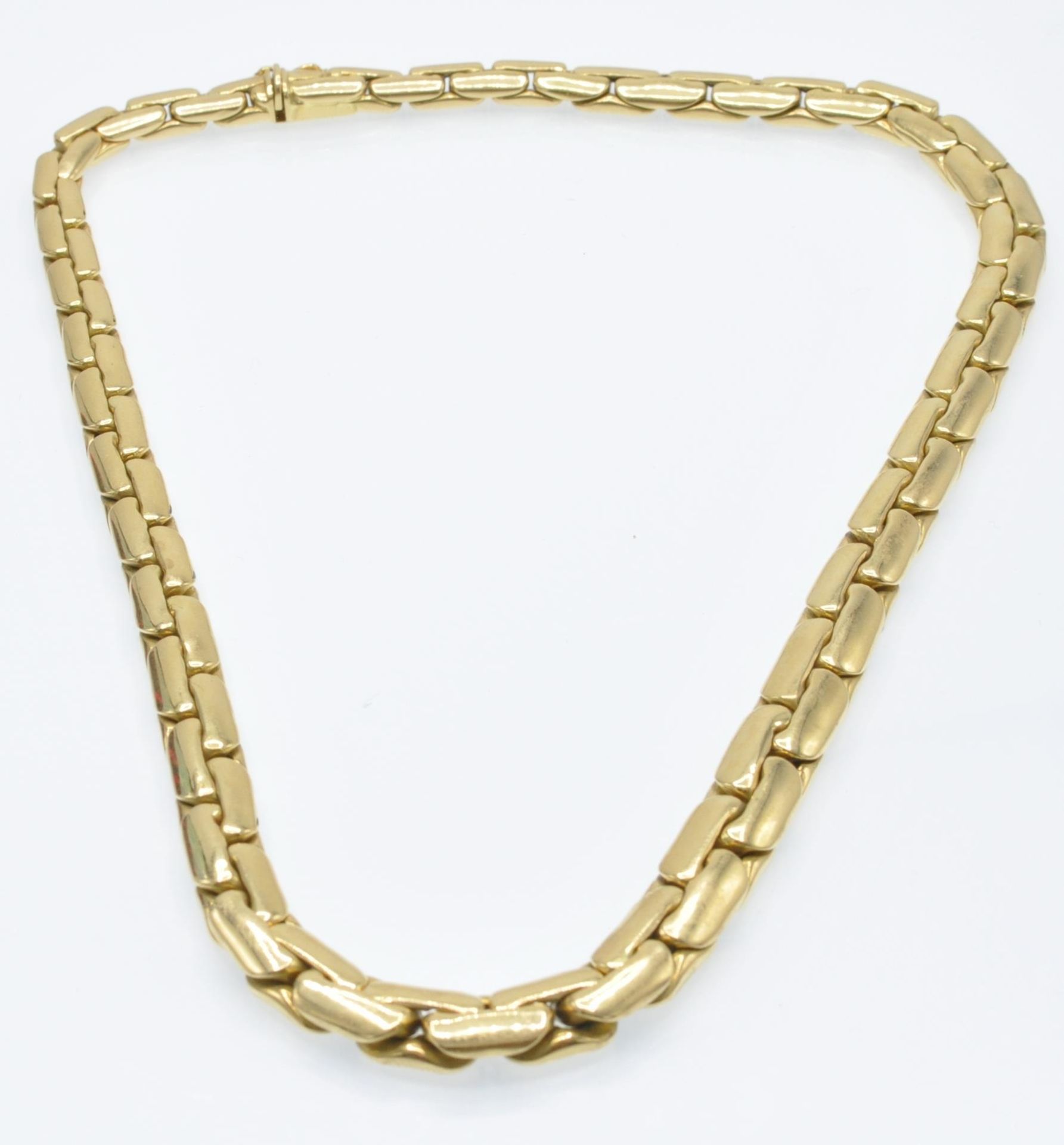 An 18ct Gold fancy Link Chain Necklace