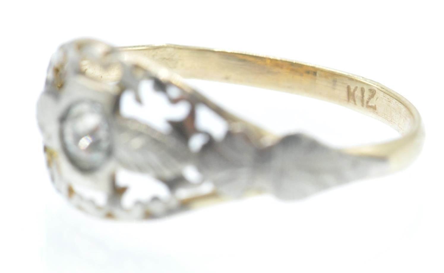 An Antique Italian Gold & Silver Ring - Image 4 of 4