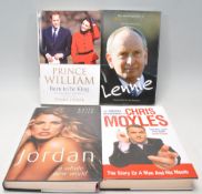 A group of four signed hardback autobiography book