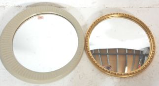 A vintage retro mid 20th Century wall mirror of ro