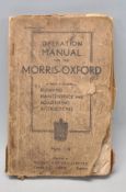 Motoring - A Operation Manual for a Morris-Oxford