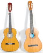 Two vintage six string acoustic guitars to include