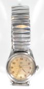 A vintage stainless steel gentleman's wrist watch