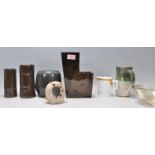 A mixed group of Studio Art pottery ceramics with