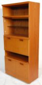 A retro mid 20th Century teak wood room unit havin