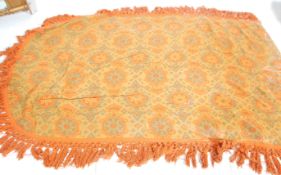 A vintage retro Italian 1970's woven throw blanket