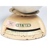 Two sets of vintage retro Salter shop scales both