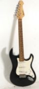 A Fender Stratocaster style Rockburn six string el