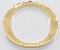 A French designer 18ct gold bracelet bangle