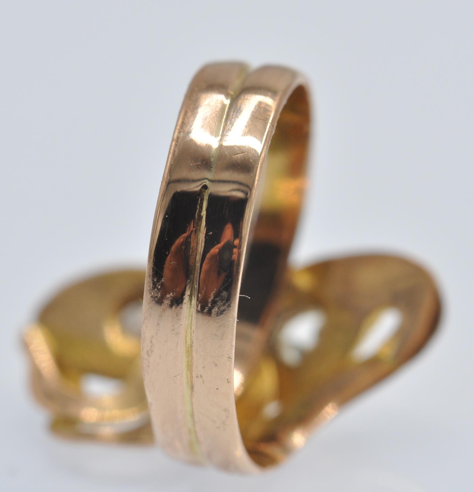 An Antique 18ct Gold & Diamond Art Nouveau Snake Ring. - Image 4 of 4