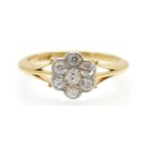An antique diamond cluster ring