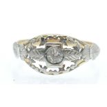 An Antique Italian Gold & Silver Ring