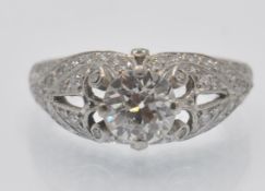 A Hallmarked Boodles Platinum & Diamond Ring