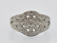 A Hallmarked 18ct Gold & Diamond Ring