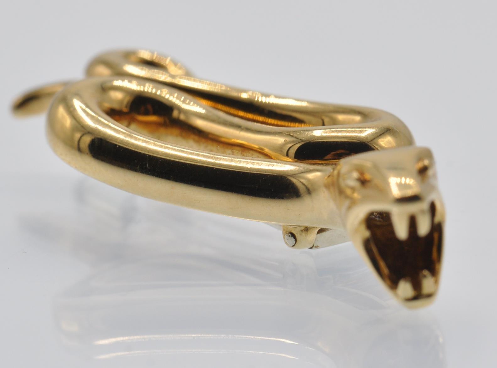 An 18ct gold Boucheron Snake 'Trouble' brooch clip - Image 3 of 5