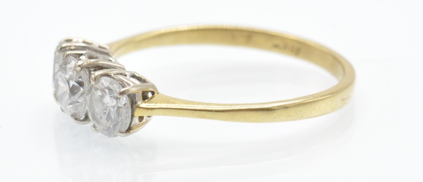 An 18ct & Diamond Three Stone Ring - Image 3 of 6