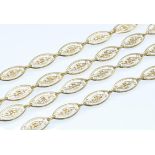 A French 18ct Gold Antique Guard Chain