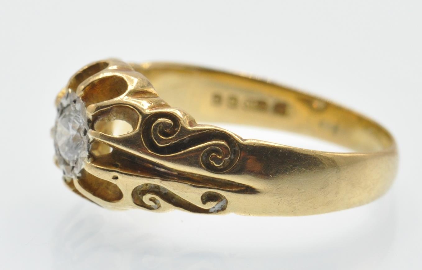 A Hallmarked 18ct Gold & Diamond Ring - Image 3 of 4