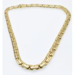 An 18ct Gold fancy Link Chain Necklace