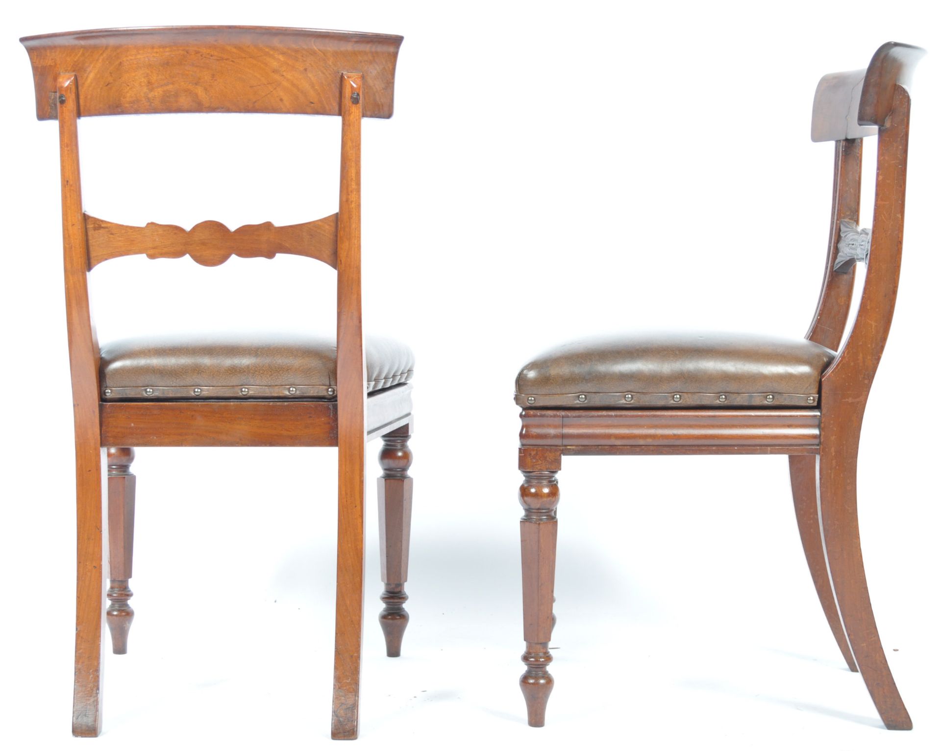 19TH CENTURY SET OF SIX MAHOGANY GEORGIAN DINING CHAIRS - Bild 6 aus 9