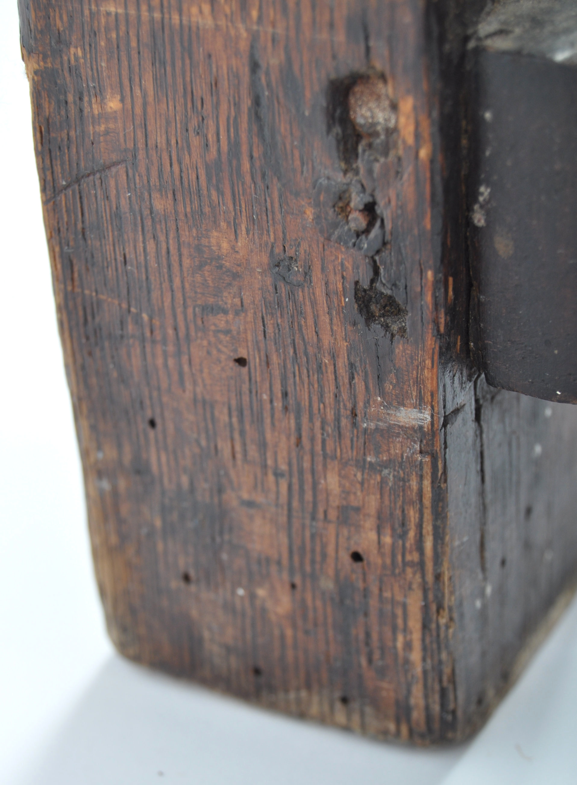 17TH CENTURY CHARLES 2 PEG JOINTED OAK SIDE CONSOLE TABLE - Image 11 of 11